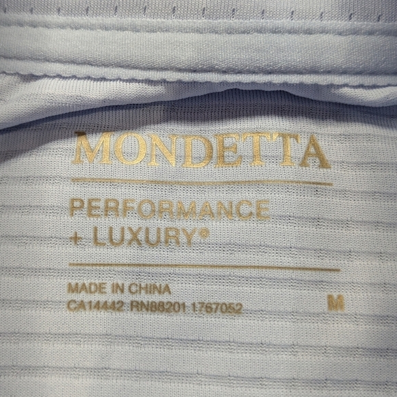 Mondetta light blue 1/3 zip lightweight pullover M - Picture 7 of 9